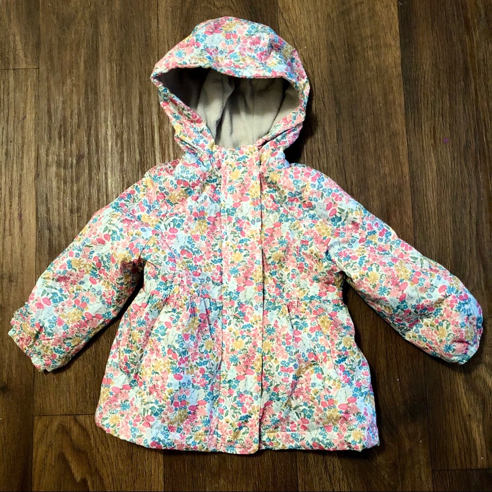 Carter’s Fleece Lined Floral Raincoat - 3 Season
